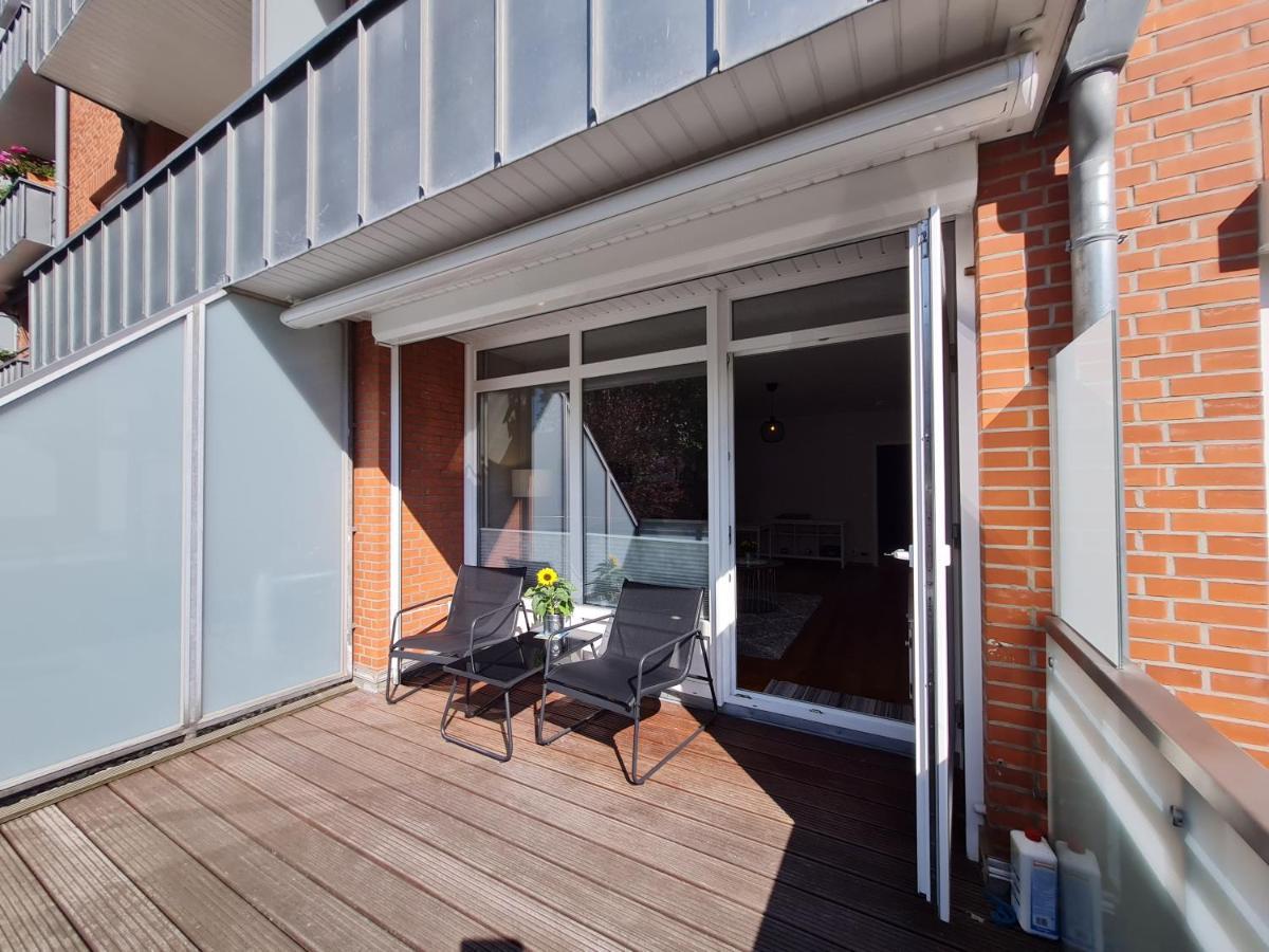 Wohnung Fleethoern - Zentral, Ruhig, Mit Parkplatz Und Balkon 基尔 外观 照片